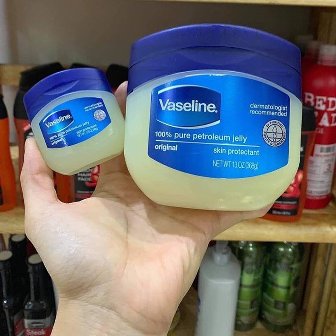  Sáp Vaseline hũ 100% Pure Petrolatum Original Healing Jelly Skin Protectantt (106gr) 