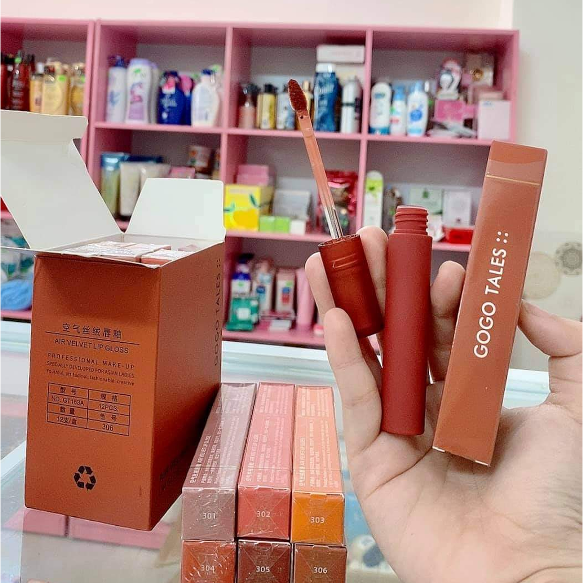  Son Kem Nội Địa Trung GOGO TALES Matte Liquid Lipstick 