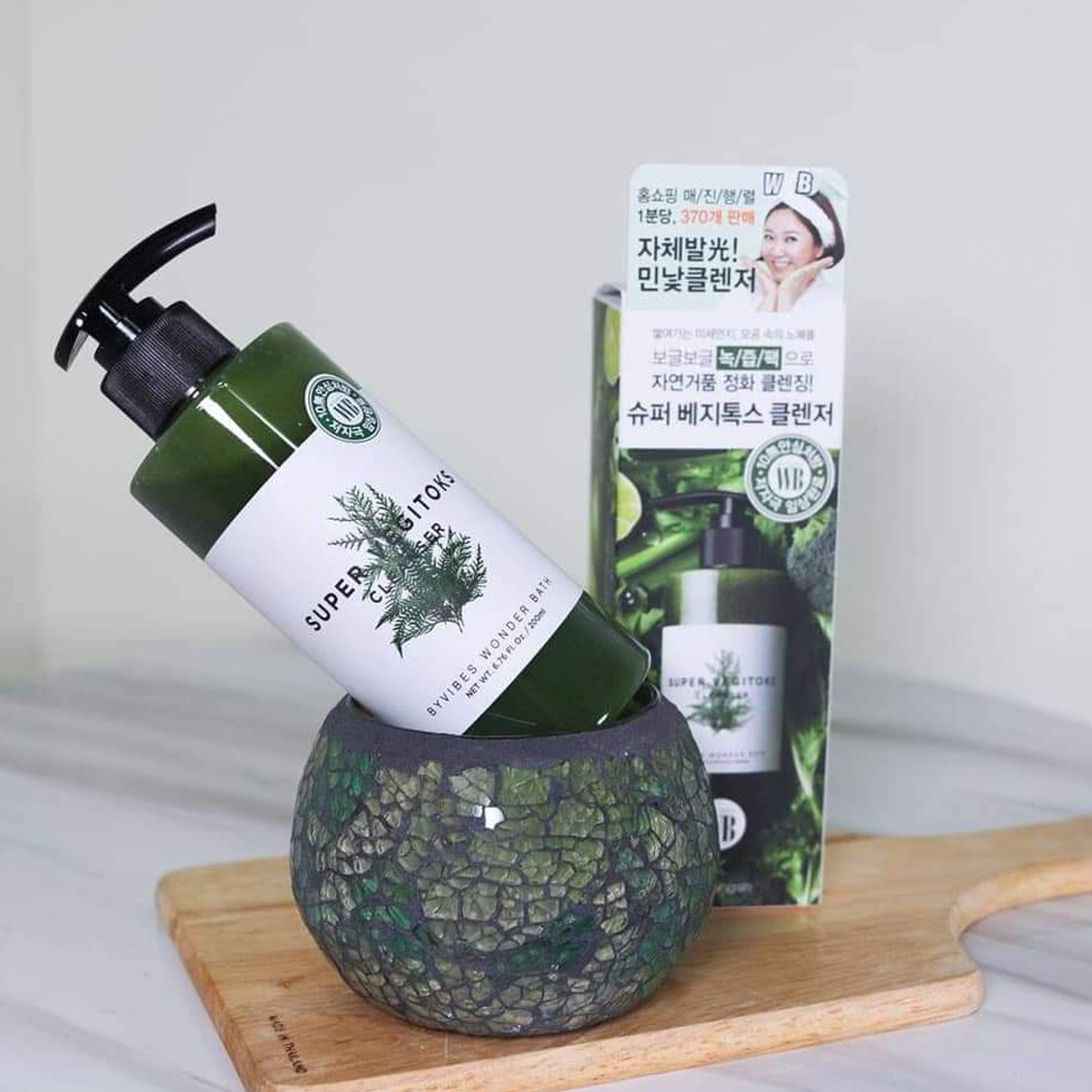  Sữa Rửa Mặt Rau Củ Byvibes Wonder Bath Super Vegitoks Cleanser 