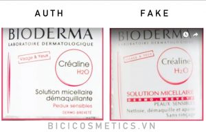 Nhận biết Bioderma thật - giả bằng nhãn mác trên thân chai 1