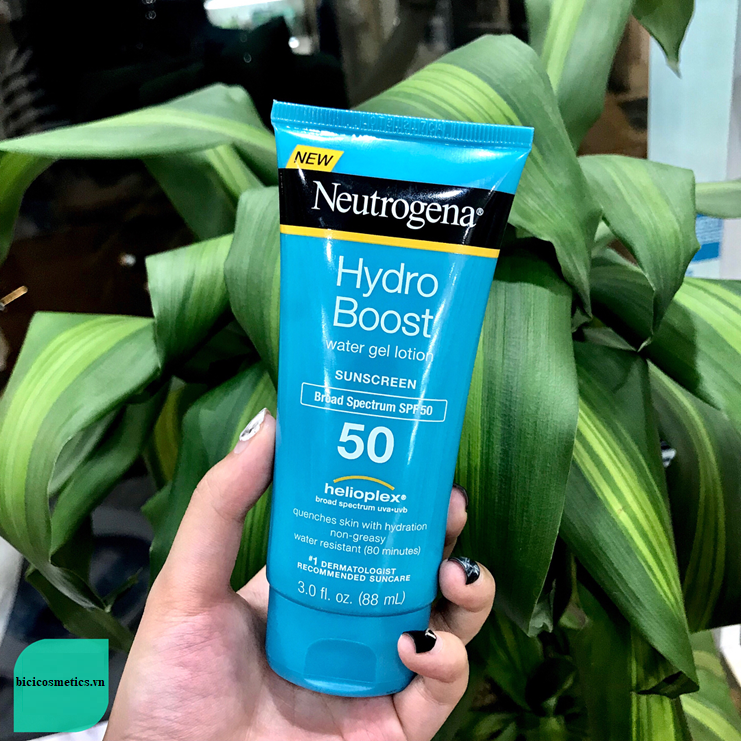 Neutrogena Hydro Boost Water Gel SPF 50 sử dụng công nghệ độc quyền Helioplex Broad Spectrum UVA – UVB Protection
