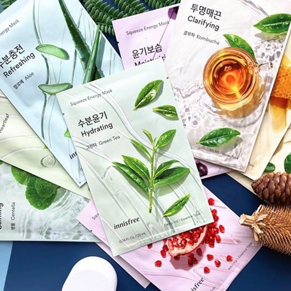  Mặt Nạ Giấy Chiết Xuất Thiên Nhiên INNISFREE Squeeze Energy Mask 