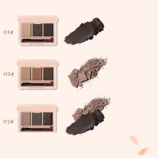  Bột Kẻ Chân Mày Kèm Cọ Lâu Trôi NOVO Eyebrow Kit Nội Địa Trung 