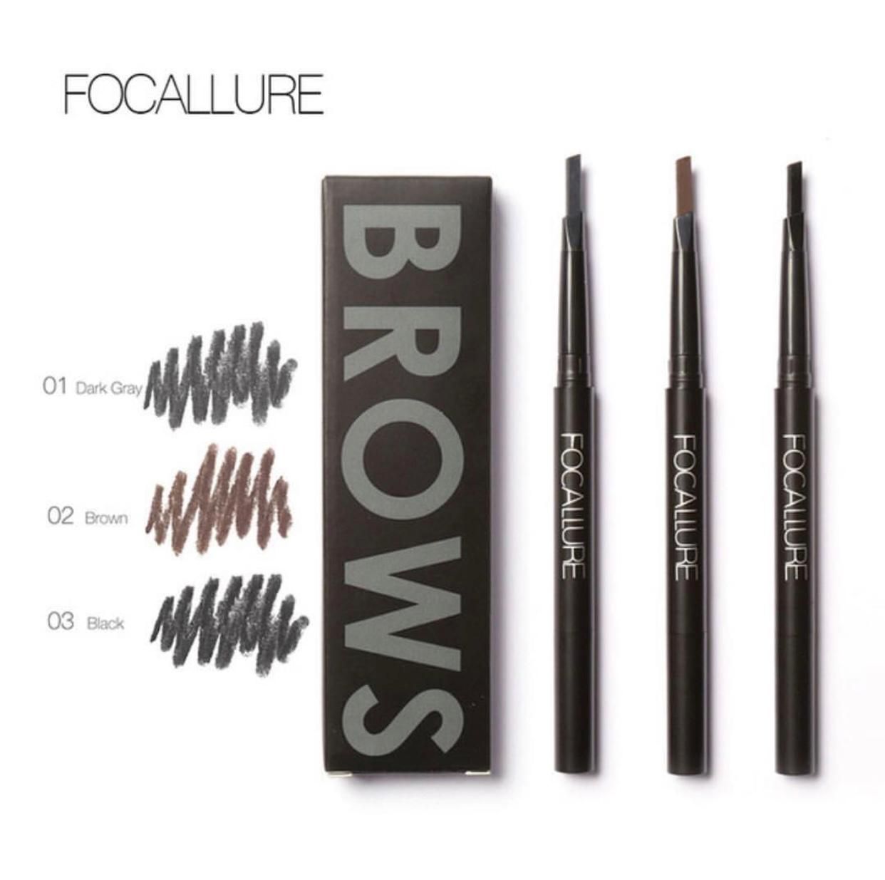  Chì Kẻ Mày 2 Đầu Chống Nước FOCALLURE Auto Brows Pen 