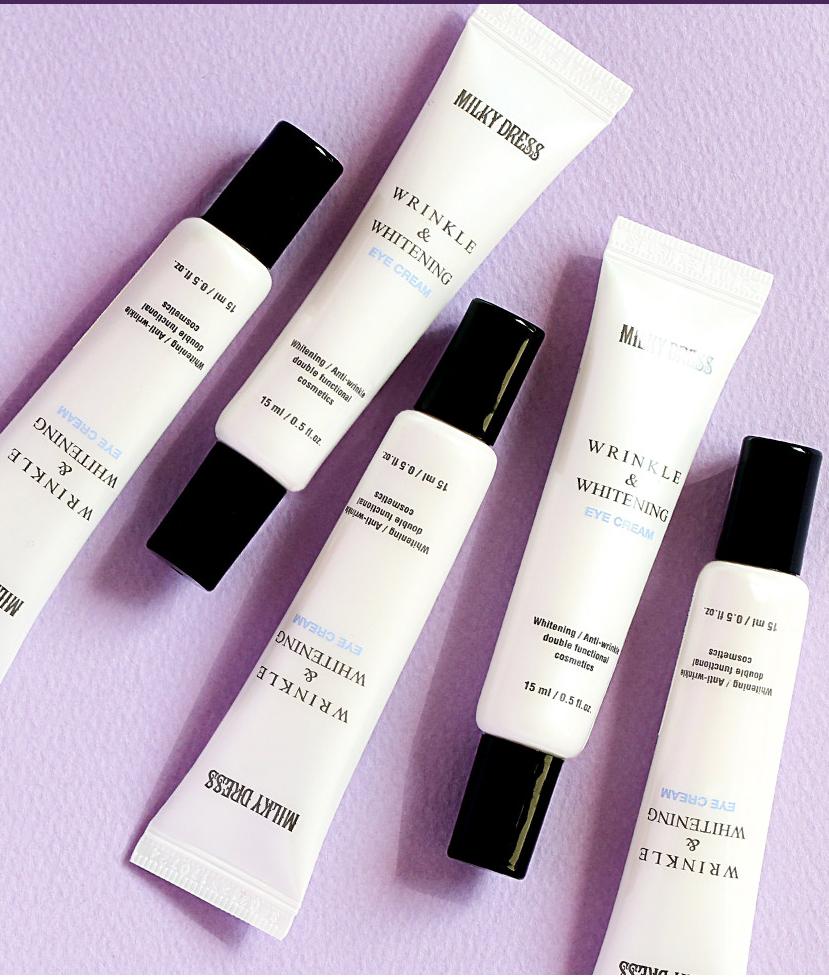 Kem Trị Thâm Vùng Mắt Milky Dress Wrinkle & Whitening Eye Cream
