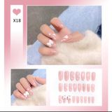  Hộp 24 Móng Tay Giả Đính Hạt, Đá Nails Box Cao Cấp Nội Địa Trung Kèm Keo Dán + Dũa Móng 