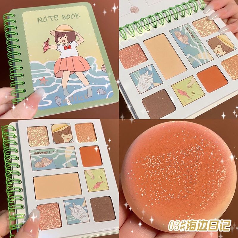  Bảng Phấn Mắt 6 Màu MAFFICK Note Book Eye Shadows Pallete Nội Địa Trung 