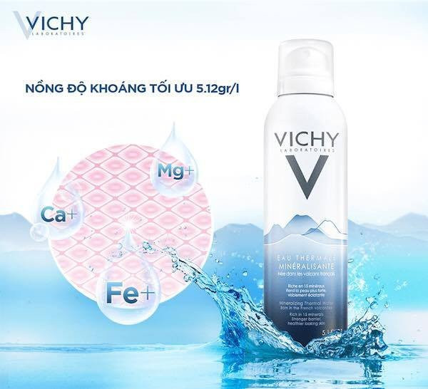 Vichy Mineralizing Thermal Water với nhiều chất khoáng dưỡng ẩm tức thì 1