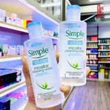  Nước Tẩy trang Simple Water Boost Micellar Cleansing Water - 200ml & 400ml 