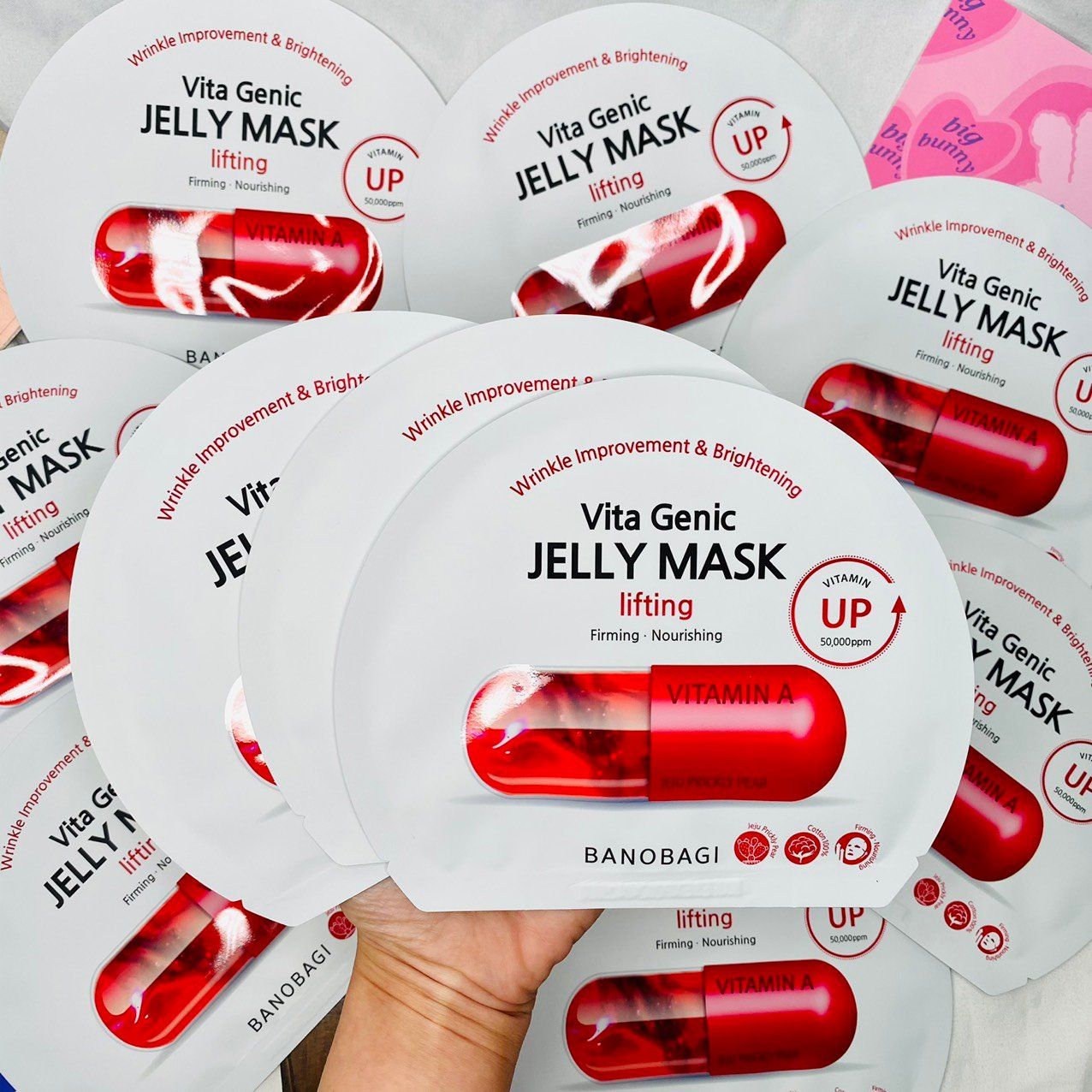  Mặt Nạ Banobagi Vita Genic Jelly Mask Wrinkle Improvement & Brightening Vitamin Up 50,000ppm- 7 Loại 