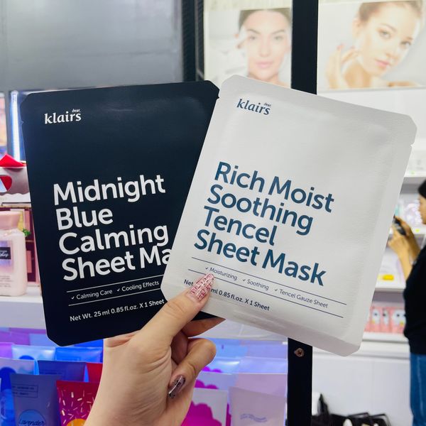  Mặt Nạ Làm Dịu, Phục Hồi Da KLAIRS Midnight Blue Calming Sheet Mask - 25ml 