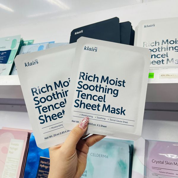  Mặt Nạ Cấp Ẩm, Căng Bóng Da KLAIRS Rich Moist Soothing Tencel Sheet Mask - 25ML 