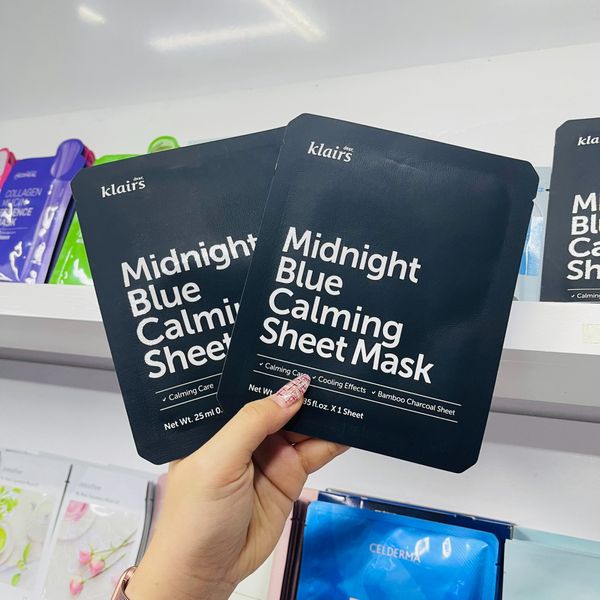  Mặt Nạ Làm Dịu, Phục Hồi Da KLAIRS Midnight Blue Calming Sheet Mask - 25ml 