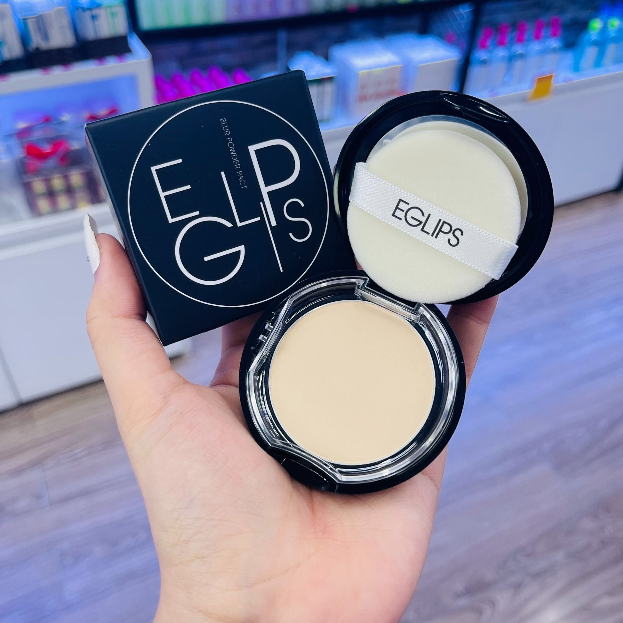  Phấn Phủ Kiềm Dầu Mịn Da EGLIPS Blur Powder Pact 