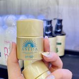  (12ml/60ml) Sữa Chống Nắng Dạng Kiềm Dầu ANESSA Vàng Gold Perfect UV Sunscreen Skincare Milk SPF50+ PA++++ 