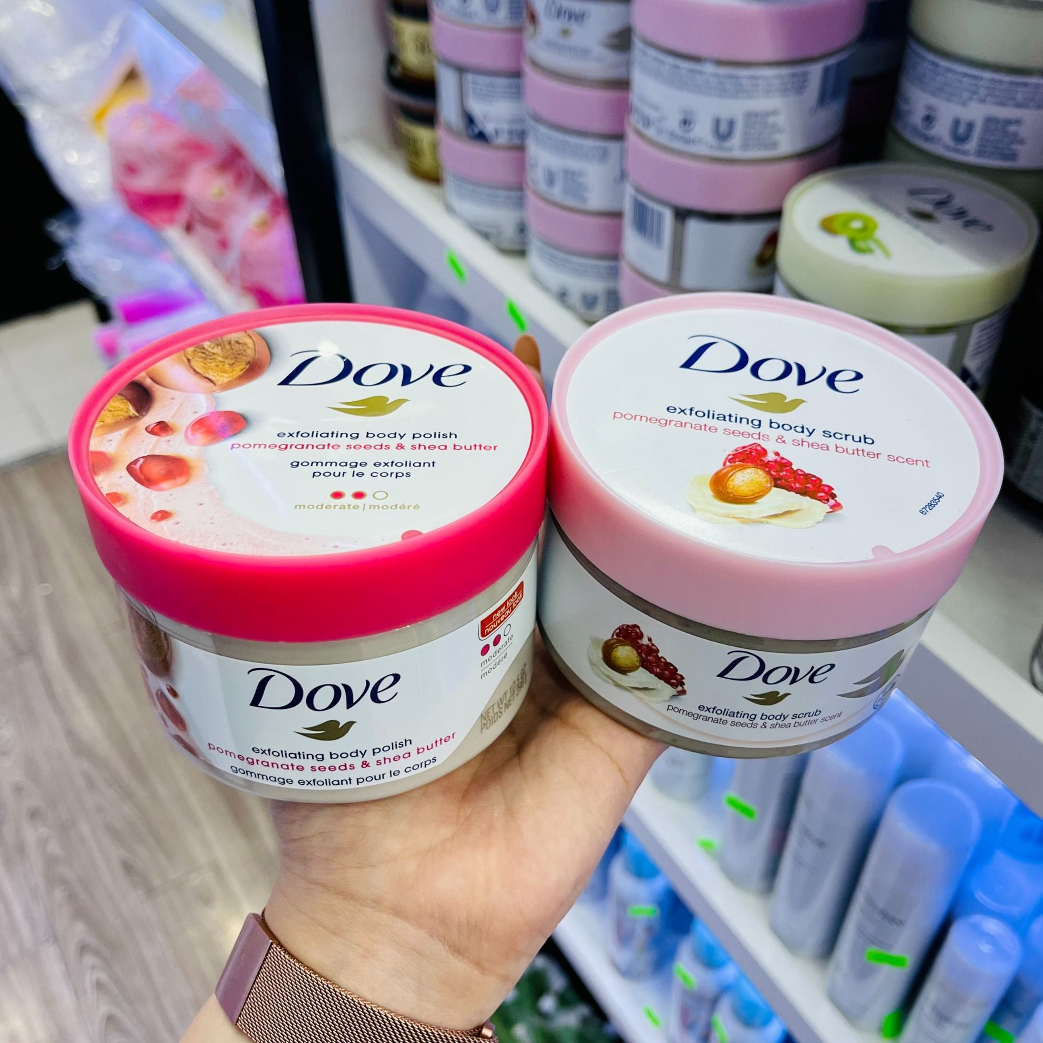  (Update Hương Mới) (Bản Mỹ) Tẩy Tế Bào Chết Toàn Thân Hạt Nhuyễn Mịn Da DOVE Exfoliating Body Polish - 298g 