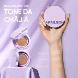  (Mới 2022) Phấn Nước Che Phủ Tốt, Không Dính Lớp Khẩu Trang Lên Đến 9h APRIL SKIN Ultra Slim Cushion 15g (Kèm Lõi) 