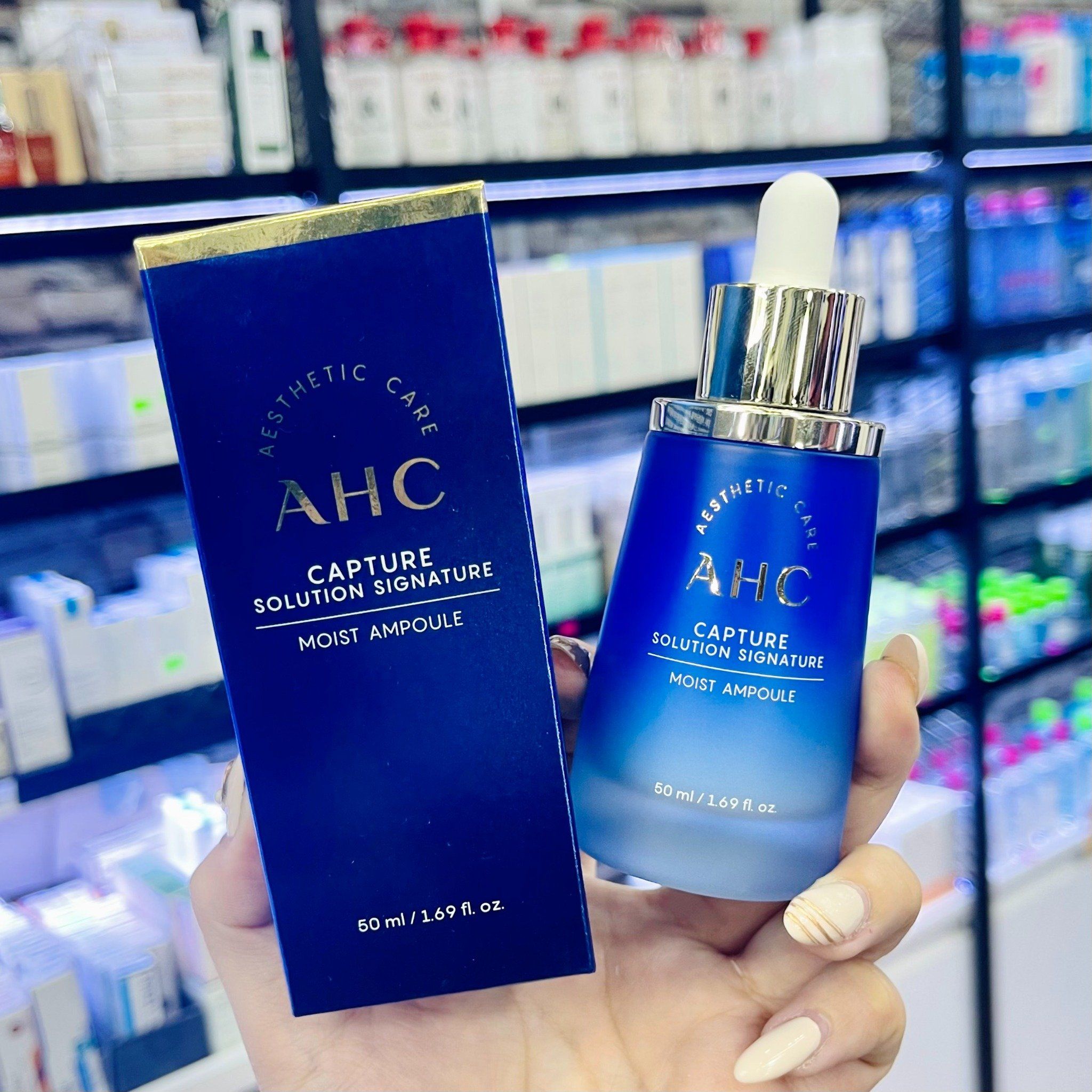  (Mẫu mới) Tinh Chất Dưỡng AHC Capture Solution Signature Ampoule Cải Tiến Gấp 2 Lần Mẫu Cũ - 50ml 