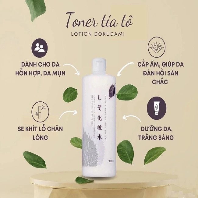  Nước Hoa Hồng Tía Tô Perilla Natural Skin Lotion 