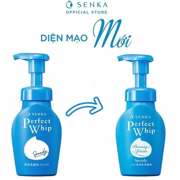  (Mẫu Mới) Sữa Rửa Mặt Tạo Bọt Shiseido Speedy Perfect Whip Senka 150ml 