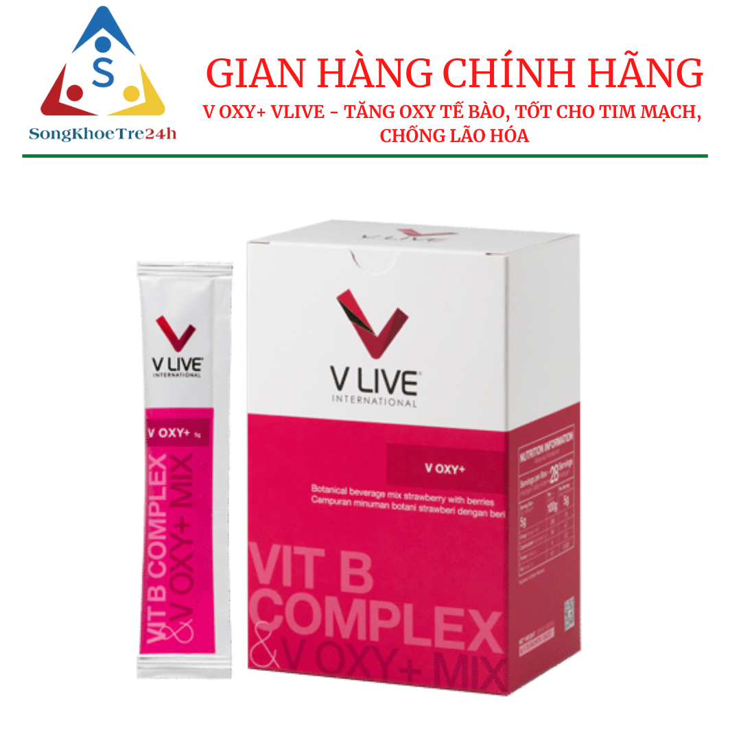 V-Oxy+ Vlive - tăng oxy trong máu, tốt cho tim mạch, chống lão hóa (V Oxy)