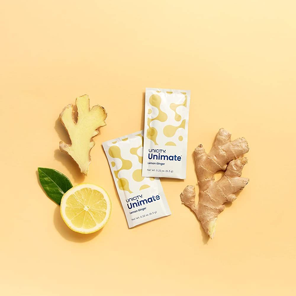 UNICITY UNIMATE LEMON GINGER (Vị Chanh Gừng) - bổ sung năng lượng, chống oxy hóa