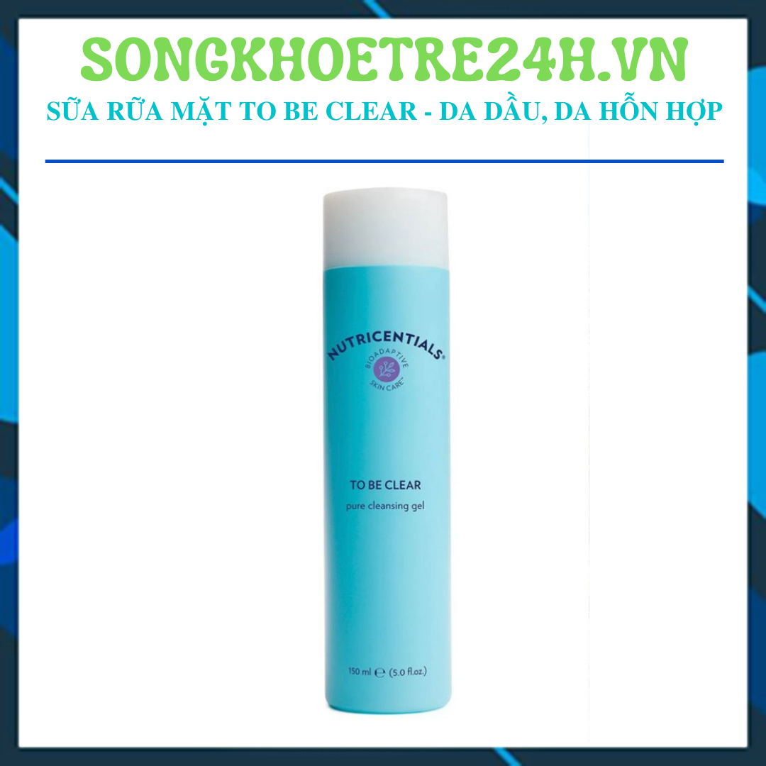 Sữa rửa mặt Nutricentials To Be Clear Pure Cleansing Gel Nuskin dành cho da dầu, da hỗn hợp (150ml)