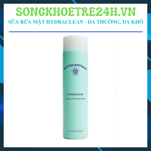  Sữa Rửa Mặt Nutricentials HydraClean Creamy Cleansing Lotion Nuskin dành cho Da Thường/ Da Khô (150ml) 