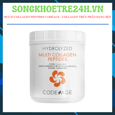  CODEADE Multi Collagen Peptides Powder - Collagen thủy phân dạng bột CODEADE (Hộp 567g) 