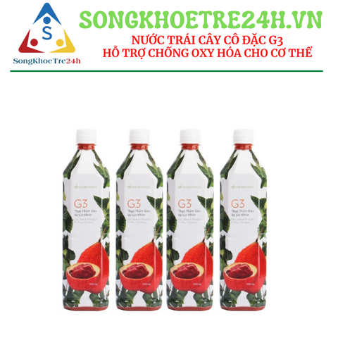  Nước trái cây cô đặc G3 (Nước Gấc) - Cung cấp Beta Carotene và Caroteniod, hỗ trợ chống oxy hóa cho cơ thể. 