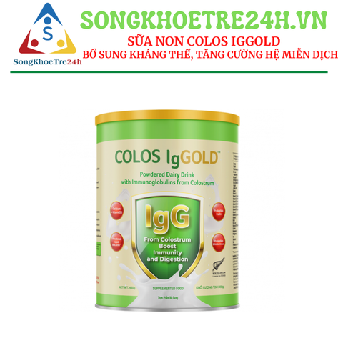  Sữa non COLOS IgGOLD - Bổ sung Vitamin, Canxi, Kháng thể IGg, Lợi khuẩn hệ tiêu hoá (450g/Lon) 