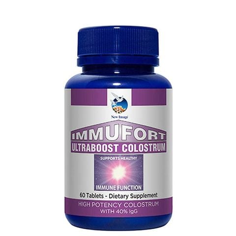  Thực phẩm bảo vệ sức khỏe Immufort Ultraboost Colostrum - sữa non dạng viên (60 viên) 