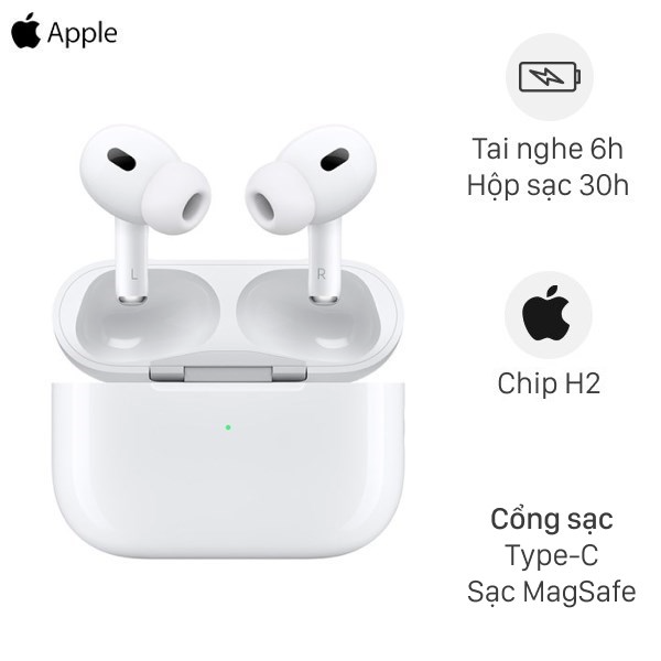 Tai nghe  AirPods Pro 2 MagSafe Charge (USB-C) MTJV3 - Chính Hãng