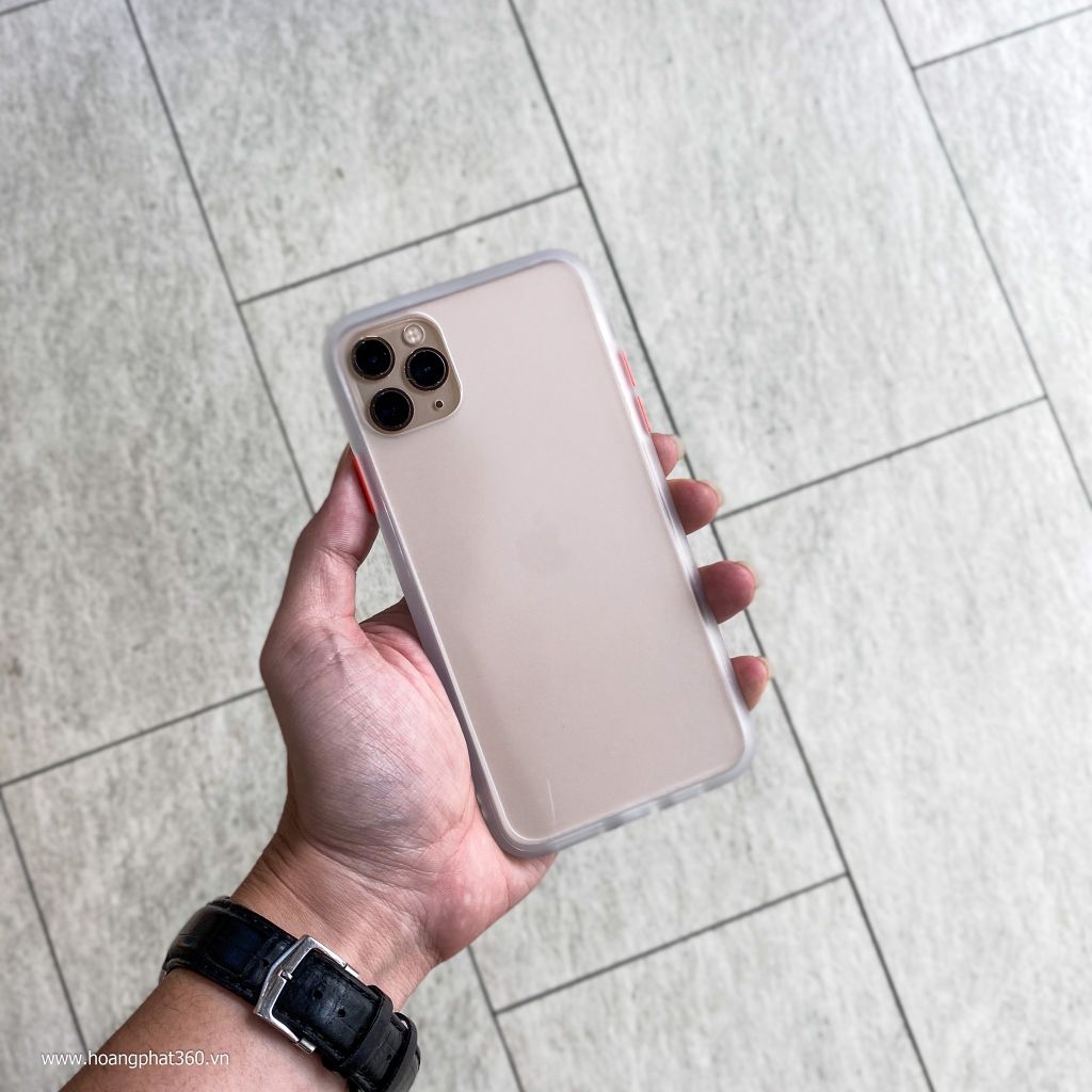 Ốp lưng iPhone 11 Pro Max Fashion Nhám Viền Màu