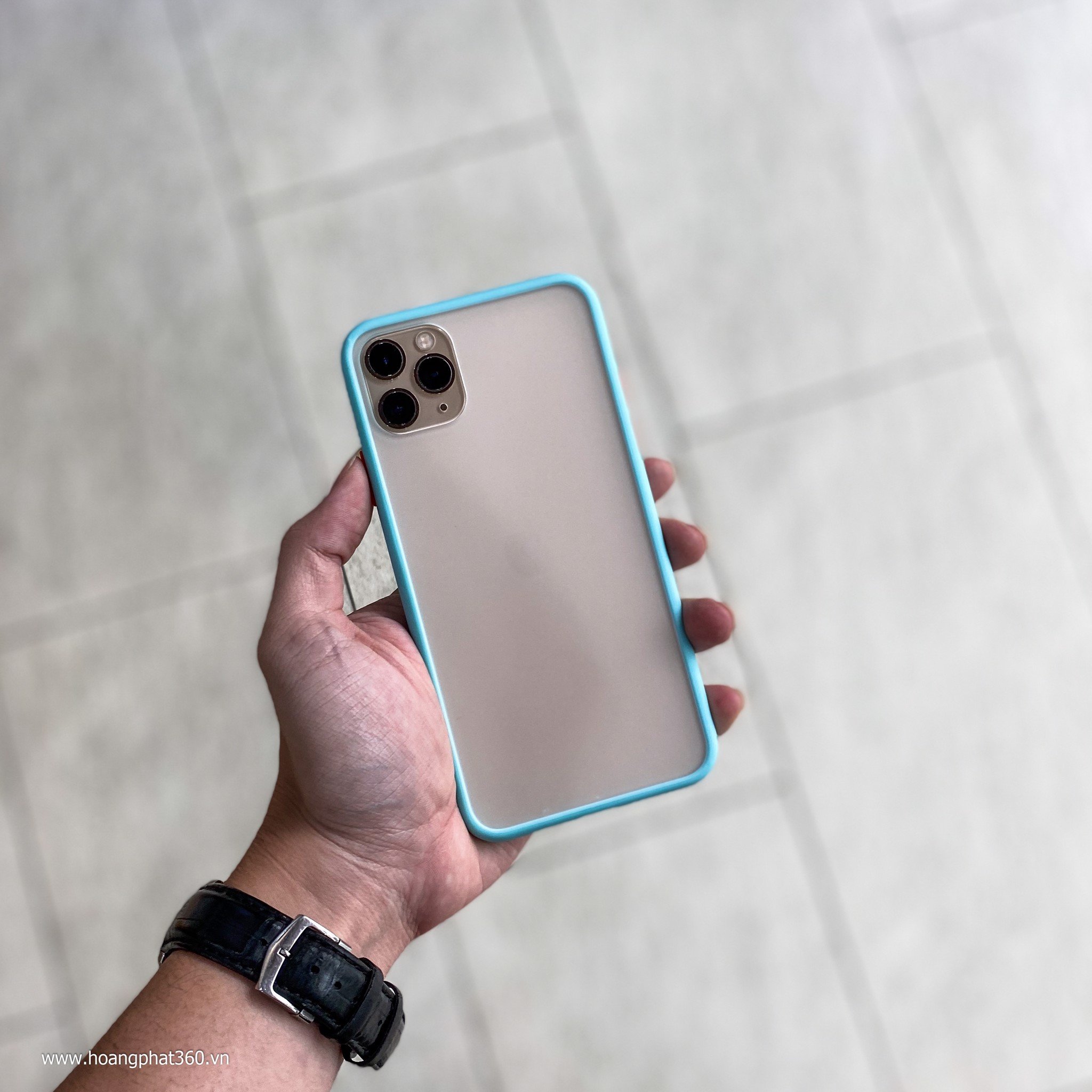 Ốp lưng iPhone 11 Pro Max Fashion Nhám Viền Màu