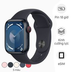 Apple Watch S9 LTE 45mm Viền Nhôm Dây Cao Su (VN/A)