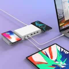 Sạc đa cổng Macbook HyperJuice Ultimate Charger 110W Dual Wireless Charge 15W