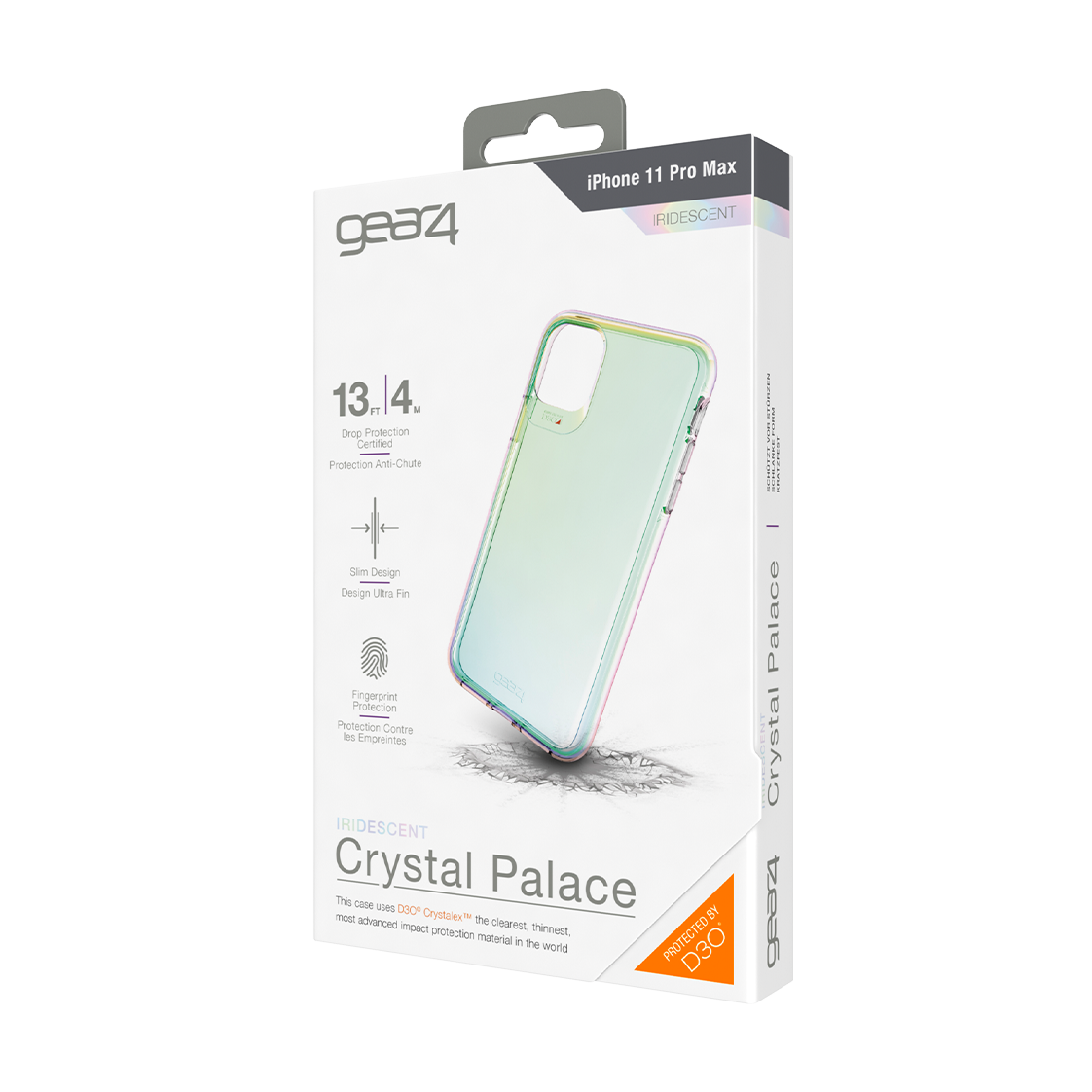 Ốp lưng chống sốc Gear4 D3O Crystal Palace 4m cho iPhone 11 Pro Max