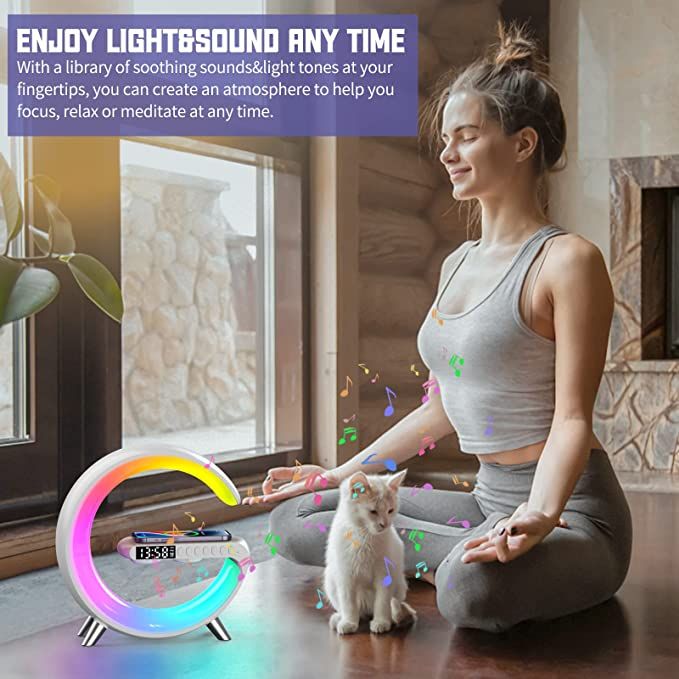 Loa Bluetooth đèn LED Đồng hồ đa năng