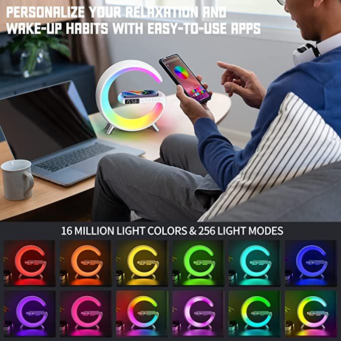 Loa Bluetooth đèn LED Đồng hồ đa năng