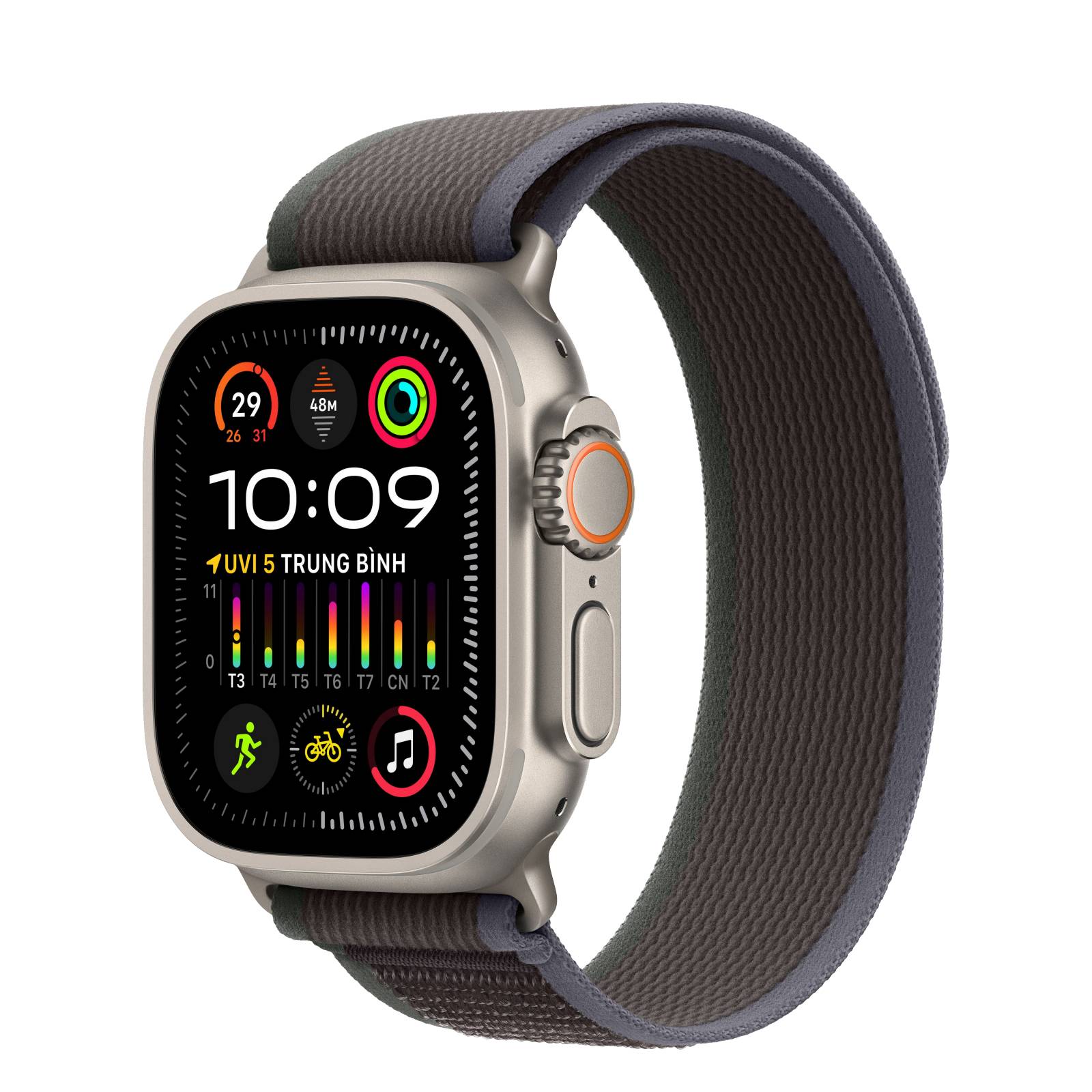 Apple Watch Ultra 2 49mm l Khung Titan l Dây Quấn Trail (LL)