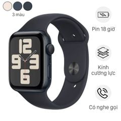 Apple Watch SE 2023 GPS 44mm Viền Nhôm Dây Cao Su (Chính hãng)