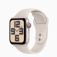 Apple Watch SE 2023 GPS 40mm Viền Nhôm Dây Cao Su (Chính hãng)