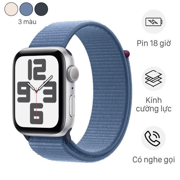 Apple Watch SE 2023 GPS 40mm Viền Nhôm Dây Vải (Chính hãng)