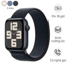 Apple Watch SE 2023 GPS 40mm Viền Nhôm Dây Vải (Chính hãng)