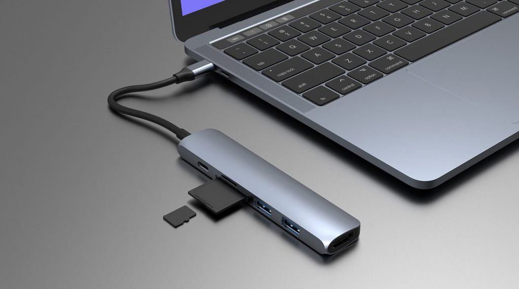 Cổng chuyển Hyperdrive Bar 6 in 1 USB-C Hub For Macbook, PC & Device
