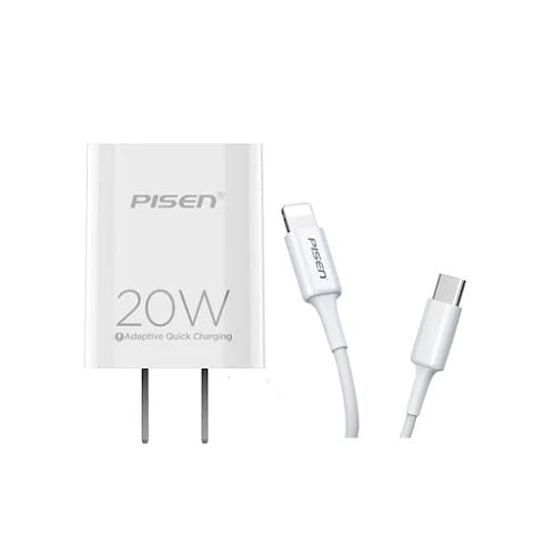 Sạc + Cáp Pisen Quick PD 20W Lightning