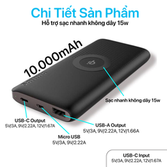 Pin sạc dự phòng Philips 10.000mAh DLP6645CB/97