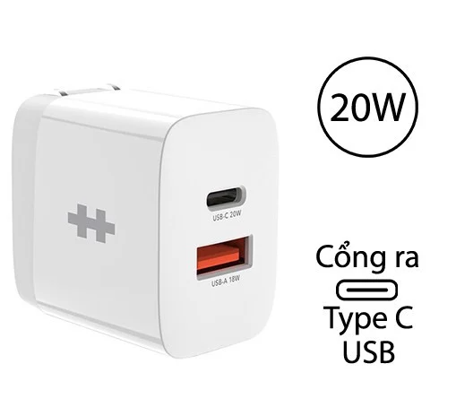 Bộ Combo cáp sạc Hyper 20W 2 cổng  -  C to Lightning chuẩn MFI 2M