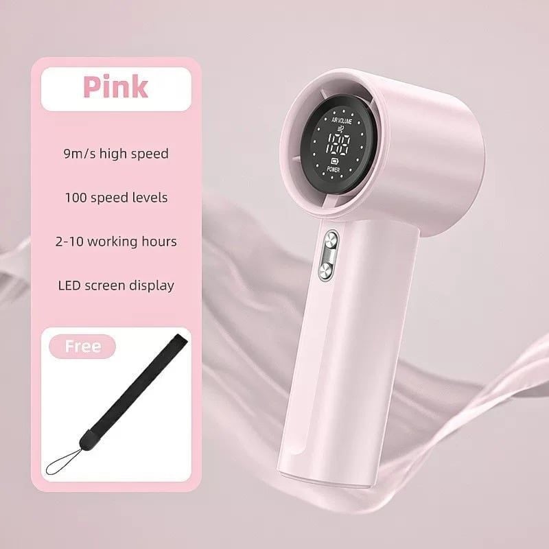 Quạt mini cầm tay 100 mức độ gió, pin 4000mAh